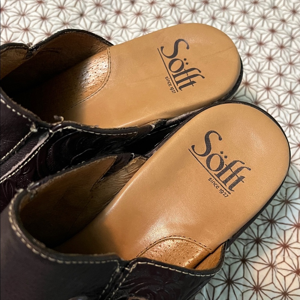 Gorgeous leather SOFFT Clogs size 7M - Picture 5 of 10